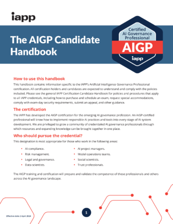 IAPP AIGP Candidate Handbook Sept10 2024 001